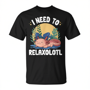 Camiseta Relaxolotl Axolotl para Adultos, Unisex, Cuello Redondo, Manga Corta, Impresión Digital, Ropa Promocional Hecha en China - Product Image 2