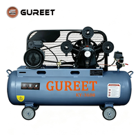 Compresseur d'air GUREET 3kW, pompe à piston lubrifiée à l'huile, 8 bar, 360 L/min, machine industrielle pour atelier, garage, entretien