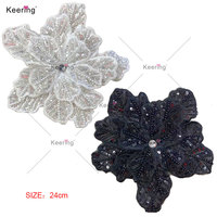 WPH-1900 mode coloré strass perle perlée Sequin flore patchs broderie dentelle Applique couture pour vêtements robe