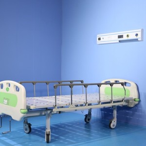 Xufeng Medical Manual <b>Double</b> Crank Nursing <b>Bed</b> L2120*W970*H485MM With Guardrail For Ward Use - Product Image 3