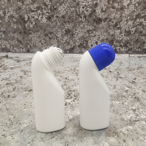50MLPE Flat Shape PE Roller <b>Bead</b> Bottle Empty Massage Essential Oil Screw Cap <b>Plastic</b> Elbow Bend Bottle - Product Image 3