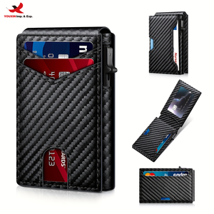 Porta Tarjetas de Crédito Plegable con Bloqueo RFID, Separación Magnética y Cierre de Botón, para Pedidos al por Mayor - Product Image 2