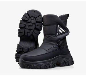 Stivali da Neve Invernali da <span class=keywords><strong>Donna</strong></span> ShunZhuo, Impermeabili con Suola Spessa, Fodera in Peluche, Chiusura con Cerniera Laterale, Design con Tacco Alto - Product Image 2