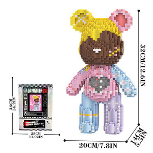 Bloques de Construcción de Mini Micro Partículas MPIN M6606, 3100 Piezas, Osito de Peluche, Tamaño Mediano, Juguete Educativo DIY para Niños - Product Image 1