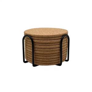 Posavasos Redondos de Corcho Ecológicos LEECORK, Diseño Personalizado, Resistentes al Calor y Antideslizantes, 100 mm de Diámetro, 5 mm de Grosor - Product Image 4