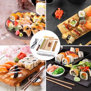 Kit de fabrication de sushi DIY écologique de 16 pièces, en plastique PP, moule à riz multi-formes, spatule à riz, facile à utiliser - Product Image 3