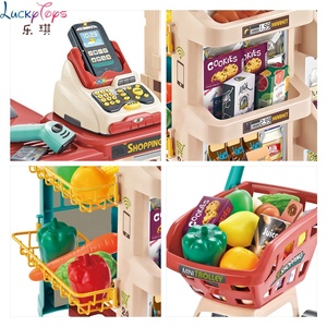 <span class=keywords><strong>Jouet</strong></span> de supermarché d'imitation avec scanner, <span class=keywords><strong>caisse</strong></span> <span class=keywords><strong>enregistreuse</strong></span> et aliments pour garçons et filles de 4 à 9 ans, <span class=keywords><strong>jouet</strong></span> éducatif en plastique pour jeu de rôle amusant - Product Image 3