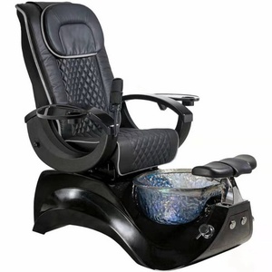 Sillón de Pedicura Spa Kisen de Lujo, Color Rosa, Tipo Trono, con Asiento Doble Reclinable, para Salón de Belleza, con Lavabo para Pies y Masaje Facial - Product Image 4