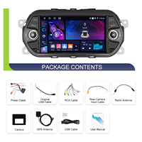 Hikity pour FIAT TIPO EGEA 2015 2016 2017 4 + 64G 7 ''Android autoradio sans fil Carplay/Android Auto WiFi/GPS Autoradio OEM ODM