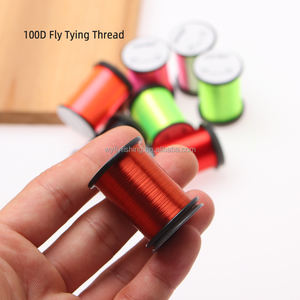 Hilo para atar moscas de primera calidad al por mayor 75D/100D/120D material plano fuerte de seda ligera para pesca en agua dulce y salada - Product Image 5