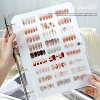 Outil d'album de stockage de manucure professionnel affichage d'art d'ongle acrylique Transparent outils de présentation appuyez sur le livre d'affichage des conseils d'ongles