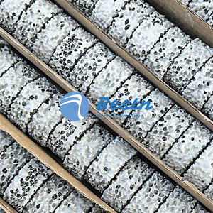 10-60PPI Dia70x22mm Filtre en mousse céramique poreuse en carbure de silicium pour l'industrie de la filtration des métaux Service de coupe personnalisé - Product Image 2