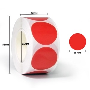 500pcs/cuộn màu dots Vòng PE GiấY Dán dính Silicone cho văn phòng sinh viên lớp sử dụng túi niêm phong - Product Image 3