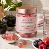 Gummies hydratantes à l'acide hyaluronique Black Tomato, complément beauté hydratant, soutien à l'hydratation de la peau, nutritionnel