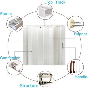 Portes <span class=keywords><strong>de</strong></span> <span class=keywords><strong>garage</strong></span> pliantes en plexiglas bon marché 8x7 - Product Image 2