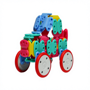 Mibitoi Modelo 174, Rompecabezas Educativo 3D, Bloques de Construcción Apilables para Edades de 2 a 13 Años, Juguete de Plástico PP con Certificación CE, 50 Piezas - Product Image 1