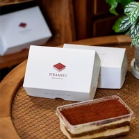 Boîte d'emballage pour gâteau tiramisu avec couvercle, boîte à gâteau à étages, mousse au matcha, pâtisserie cuite, boîtes à emporter pour usage alimentaire