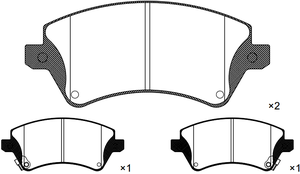 D1215-8335 D1215 GDB3288 BRAKE <strong>PAD</strong> for TOYOTA COROLLA Ceramic or Semi-metal Brake <strong>Pads</strong> 04465-02061 04465-02130 04465-02150 - Product Image 3