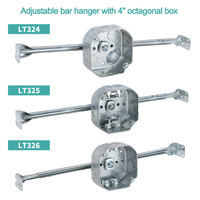 USLINSKY Promotion Boîtier de jonction octogonal en acier galvanisé 4x4 pouces pour conduit KO's Raised Ground LT324 pour IP45 pour appareils électroménagers