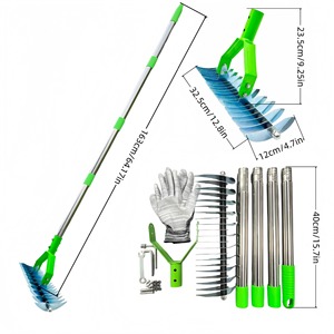 Râteau à désherbage professionnel en acier inoxydable - Product Image 2