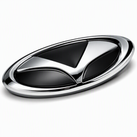 Badge de logo de voiture en acrylique 3D avec texte personnalisé, directement de l'usine, pour option d'inscription personnalisée