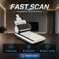 Scanner de documents couleur automatique Fujitsu Fi-7240 USB, format passeport, numérisation recto-verso haute vitesse, couleur CCD 24 bits, format A4 max.