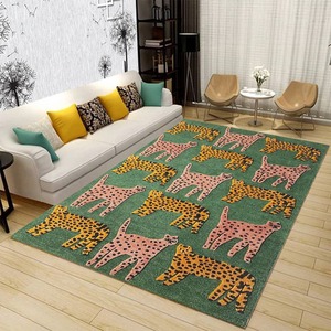 Tapis moderne fait à la main en laine Shaggy anti-dérapant conception personnalisée solide pour la maison bureau cuisine hôtel fabriqué à la machine - Product Image 3