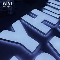 Éclairage frontal, rétroéclairage, logo personnalisé, production de panneaux lumineux LED avec lettres en acrylique illuminées