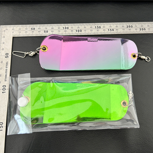 Pesca superiore da 12cm Kokanee Flash Board <span class=keywords><strong>salmone</strong></span> esca da 4.5 pollici Trolling lampeggiatori per la pesca nel torrente del lago del fiume - Product Image 5