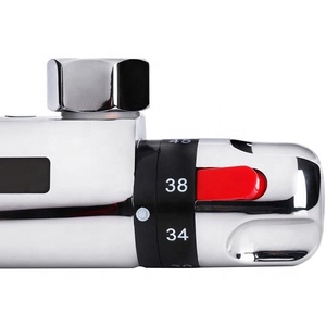 Válvula de Control de Temperatura Constante de Latón Cromado para Montaje en Pared, Mezclador de Agua Fría y Caliente para Ducha, Grifo de Ducha Termostático Empotrado - Product Image 2