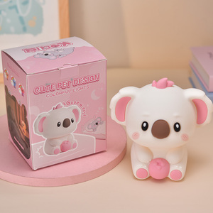 Koala <span class=keywords><strong>LED</strong></span> ánh sáng ban đêm cho trẻ em Silicone động vật đèn cạnh giường ngủ cảm ứng cảm biến ánh sáng ban đêm cho vườn ươm bé của phòng trang trí đèn - Product Image 3