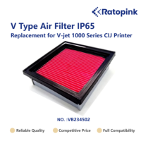 Filtre à air de type V Ratopink VB234502 IP65, remplacement pour imprimante CIJ série V-jet 1000