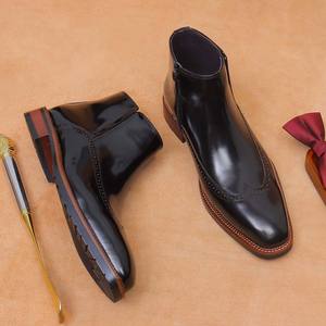 Nouvelle Tendance – Chaussures Homme en Cuir Véritable Brillant, Style Britannique Sportif Décontracté, à Enfiler, Légères, Antidérapantes et Respirantes pour l'Automne - Product Image 4