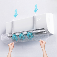 Déflecteur d'air ca réglable Transparent adapté aux climatiseurs fendus. Améliorer la circulation du refroidissement et du chauffage avec le ventilateur