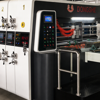 Nouvelle machine de découpe et d'impression rotative entièrement automatique à faible bruit pour boîtes en carton ondulé, avec alimentation par aspiration du bord avant