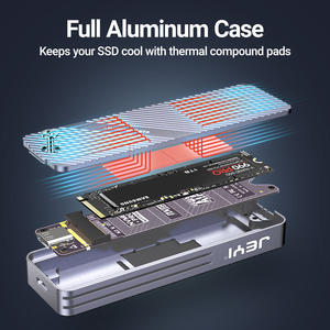 JEYIビジュアルスマートM.<span class=keywords><strong>2</strong></span> NVMe NGFF SSDアルミニウム筐体USB <span class=keywords><strong>3.2</strong></span> Gen2 10Gbps UASPトリム5s書き込み保護3s再接続 - Product Image 5