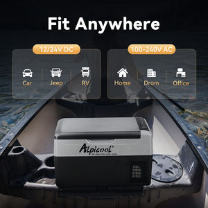 Glacière ALPICOOL pour les vacances, petite glacière à compresseur G22, portable, mini SUV, camion, réfrigérateur de voiture, 22L - Product Image 6