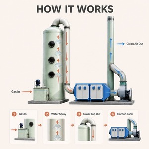 Depuratore Industriale a Umido per Polveri, Lavatore Venturi, Depuratore <span class=keywords><strong>Fumi</strong></span>, Depuratore Acido a Umido per Canna Fumaria Caldaie - Product Image 4