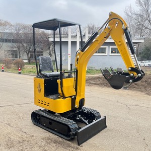 柴油机 1 吨小型挖掘机 小型履带式挖掘机 带橡胶履带 CE 认证 - Product Image 2