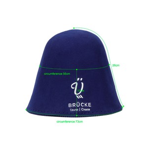 Chapeau de sauna personnalisé design disponible en gros 100 pure laine de mouton feutre de laine mérinos australienne laine russe image respirante - Product Image 6