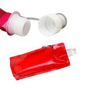 Bouteille pliable personnalisée légère et portable avec crochet, sac d'eau coloré pour la randonnée et les événements - Product Image 1