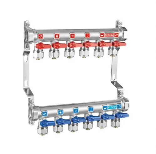 暖房床マニホールド美しい中央床暖房真鍮製水分配器
