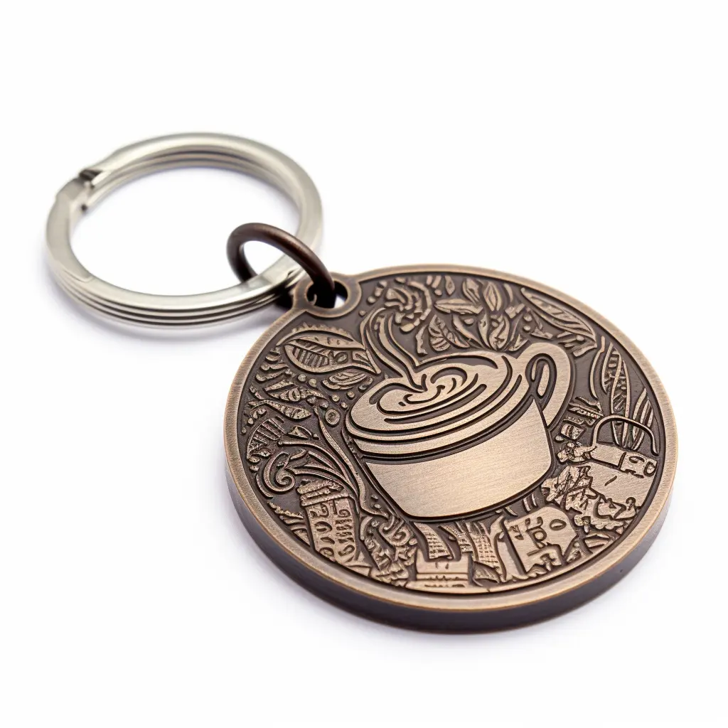 Corrente chave personalizada do carro do Keychain do café com sobre 25 anos de experiência e ISO certs