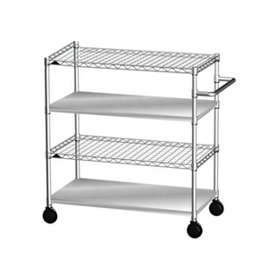 מדף מתלה ESD תעשייתי למכירה חמה כרום מתלה אחסון כבד כרום מדפי חוט - Product Image 6