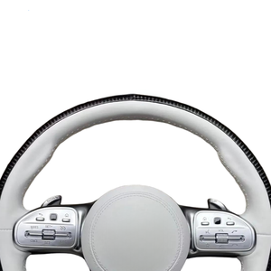 Volante Clásico de Cuero y Fibra de Carbono para <span class=keywords><strong>Mercedes</strong></span>-Benz GLC GLE GT - Para <span class=keywords><strong>Mercedes</strong></span> Benz Clase V W447 - Product Image 2