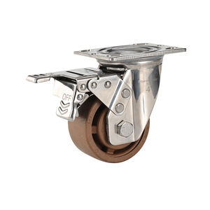 280 Graus De Alta Temperatura Rodízios 4 Polegada 5 Polegada <span class=keywords><strong>6</strong></span> Polegada 8 Polegada Roda De Rodízio De Aço Inoxidável Giratória - Product Image 1