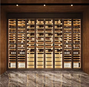 Constant Temperature Freestanding Stainless Steel Wine Cabinet with Lcd Touch for Cellar <b>Storage</b> of & Beverages Type Stainless - Product Image 1
