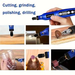 JANGKLIFE <span class=keywords><strong>Mini</strong></span> perceuse électrique rechargeable par USB, ensemble d'outils pratiques pour le bricolage, outils multifonctionnels de meulage et de polissage léger à 5 niveaux - Product Image 5