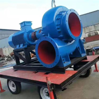 Pompe à eau à flux mixte montée sur chenilles, 12 pouces, haute capacité, volute en fonte, moteur diesel, pour irrigation agricole
