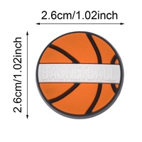 Pvc Design de mode chaussure ornement sport série basket-ball chaussure décoration breloques boucle bouton sandale pendentif décoration